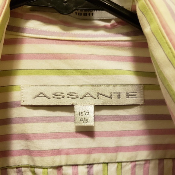 Multi-colored Striped Men's Shirt by Assante - Picture 4 of 4